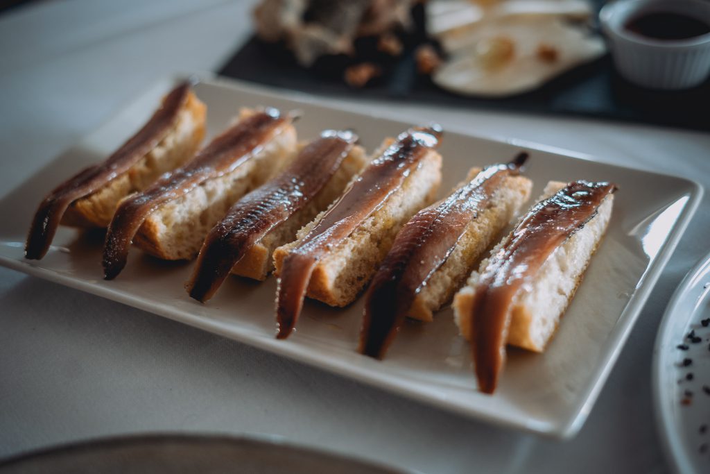 Anchoas en Restaurante Panorámico