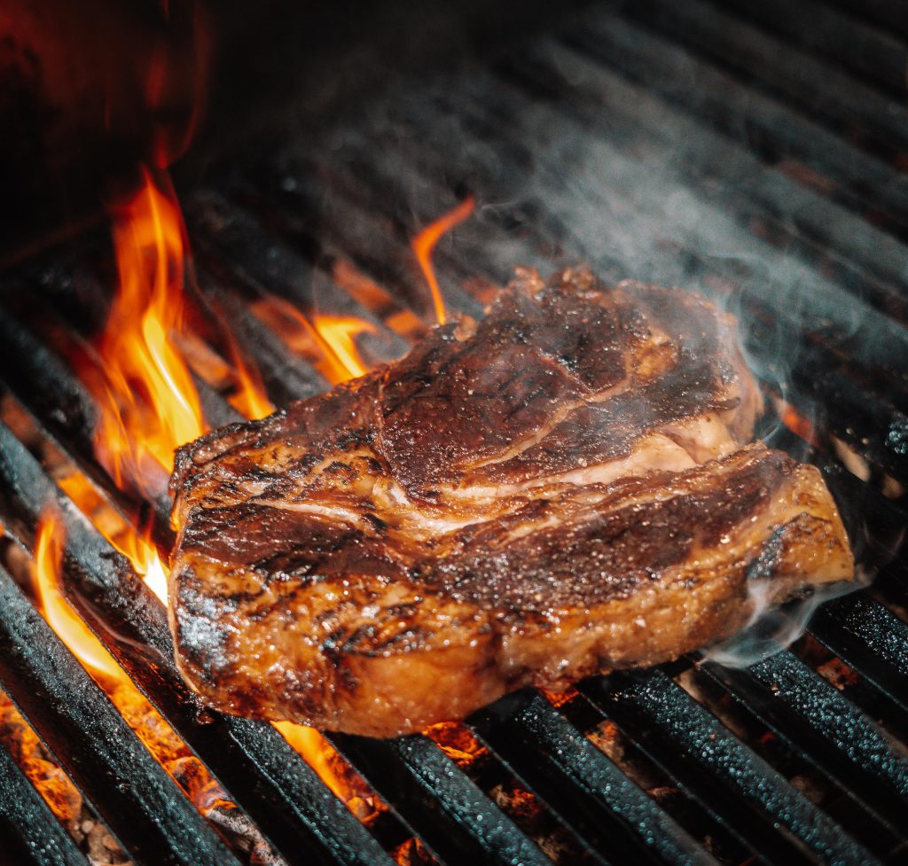 Carne Okelan a la brasa en Panorámico Navacerrada